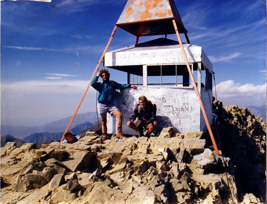Atop Timanogos Mountain, Utah circa 1987