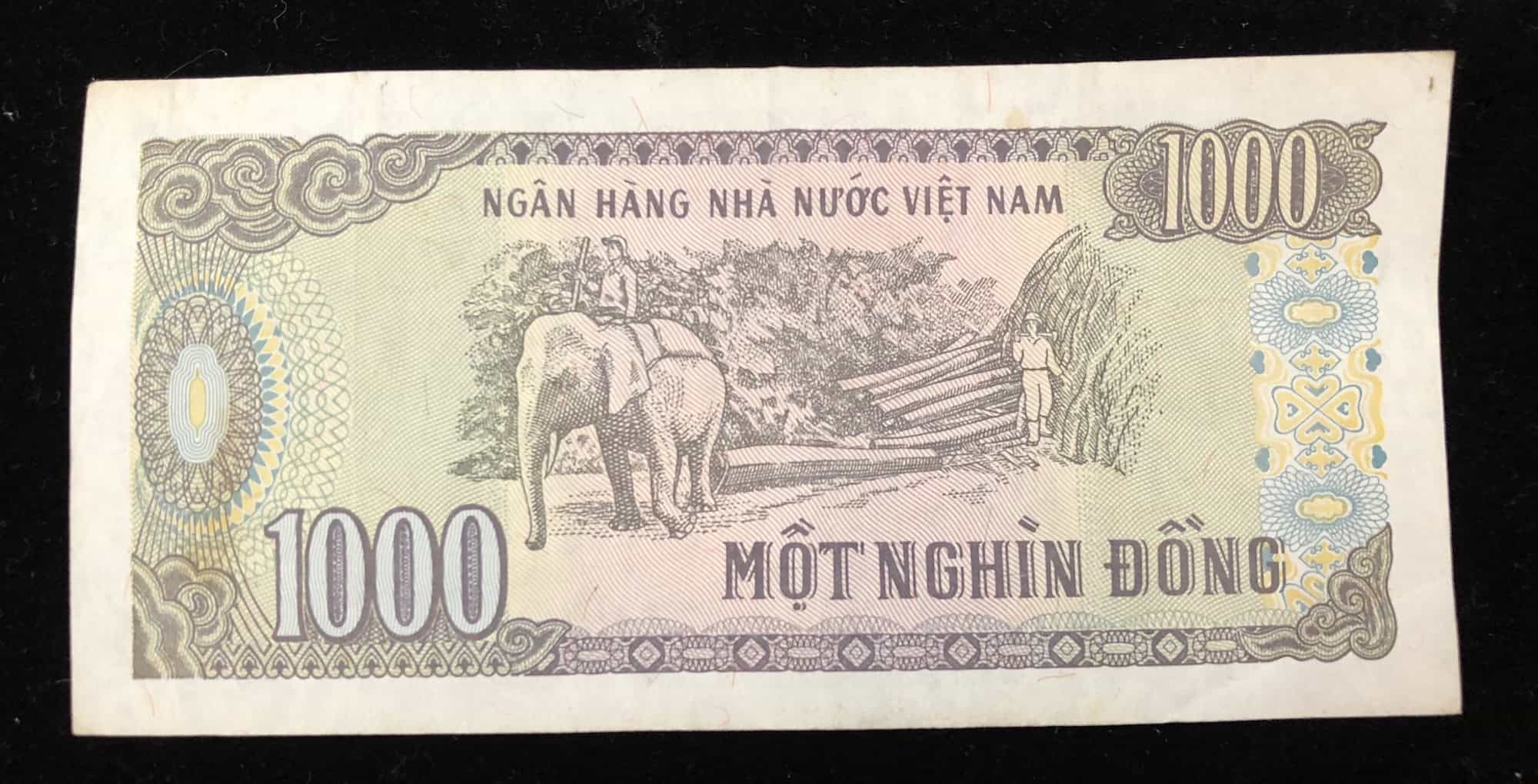 Vietnam: 1000 Dong (back)