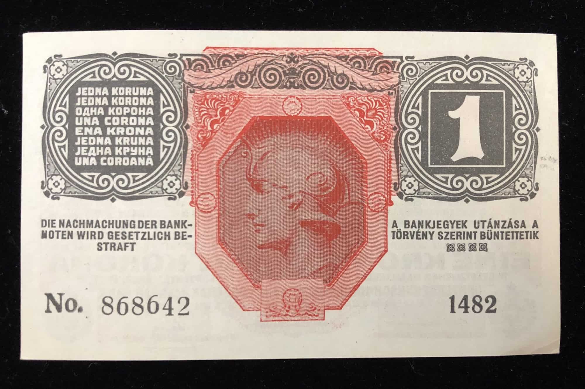 Austrian-Hungarian: 1 Krone (1916) (back)