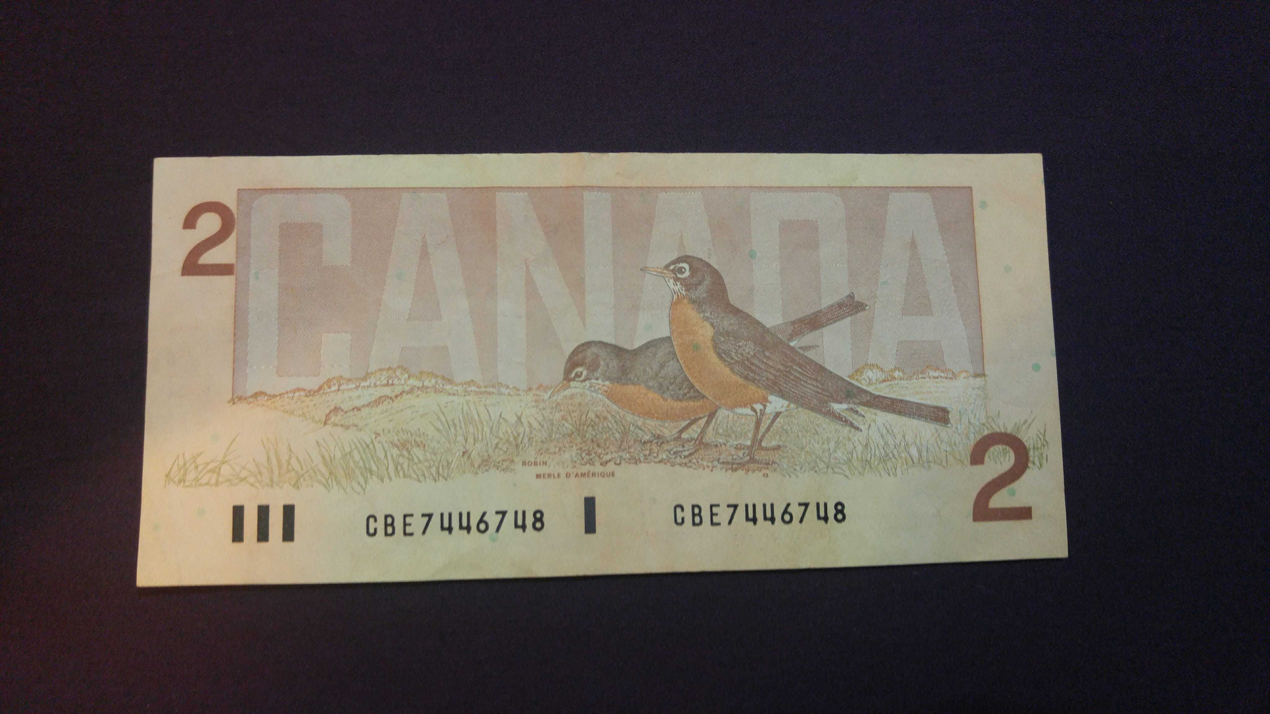 Canada: 2 Dollar (featuring Queen Elizabeth 2 of UK) back – thanks to Pvt. Ben Rees CF