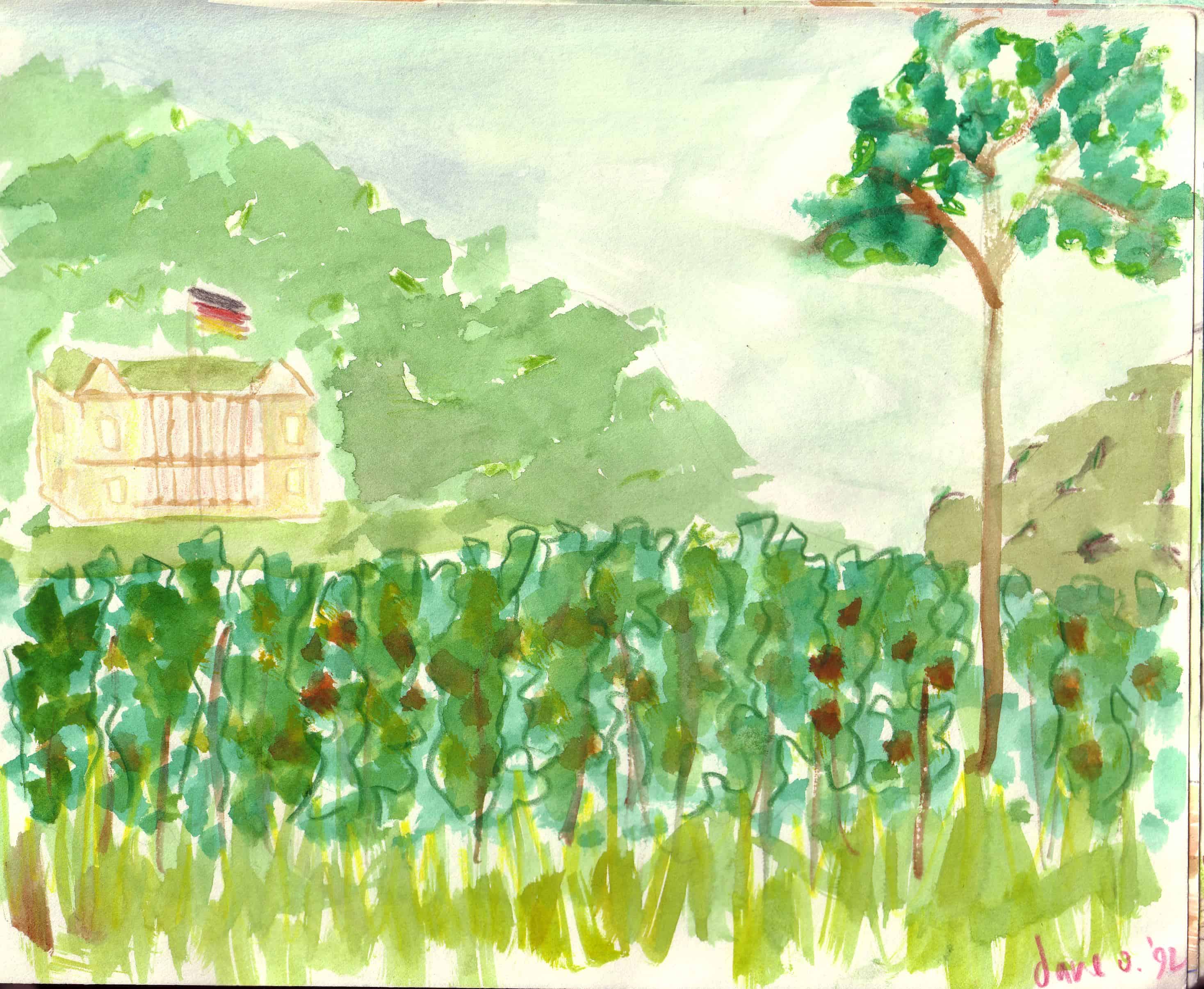 Ludwigshöhe 8x10 watercolour pencil (Germany)