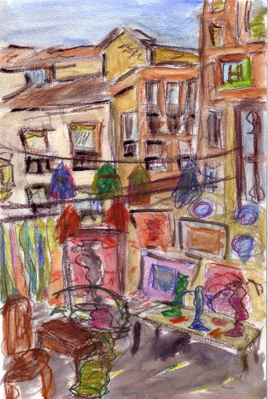 paint-elsewhere-Teteria Alley (Granada, Spain) watercolour